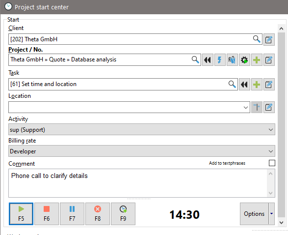 Track every minute spent on a task - Project time tracking